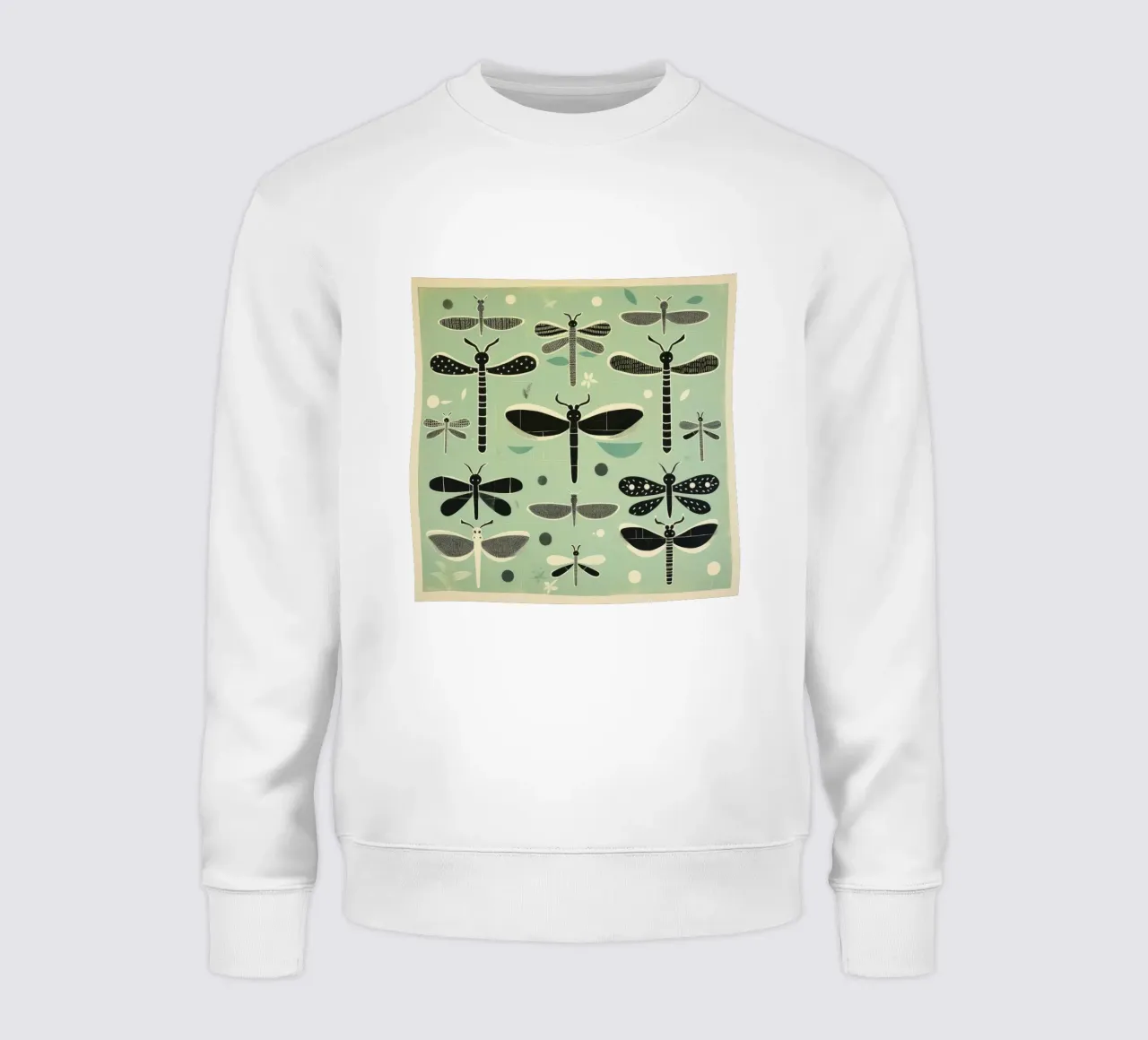 Libellule verdi felpa da Minimal Animal Art