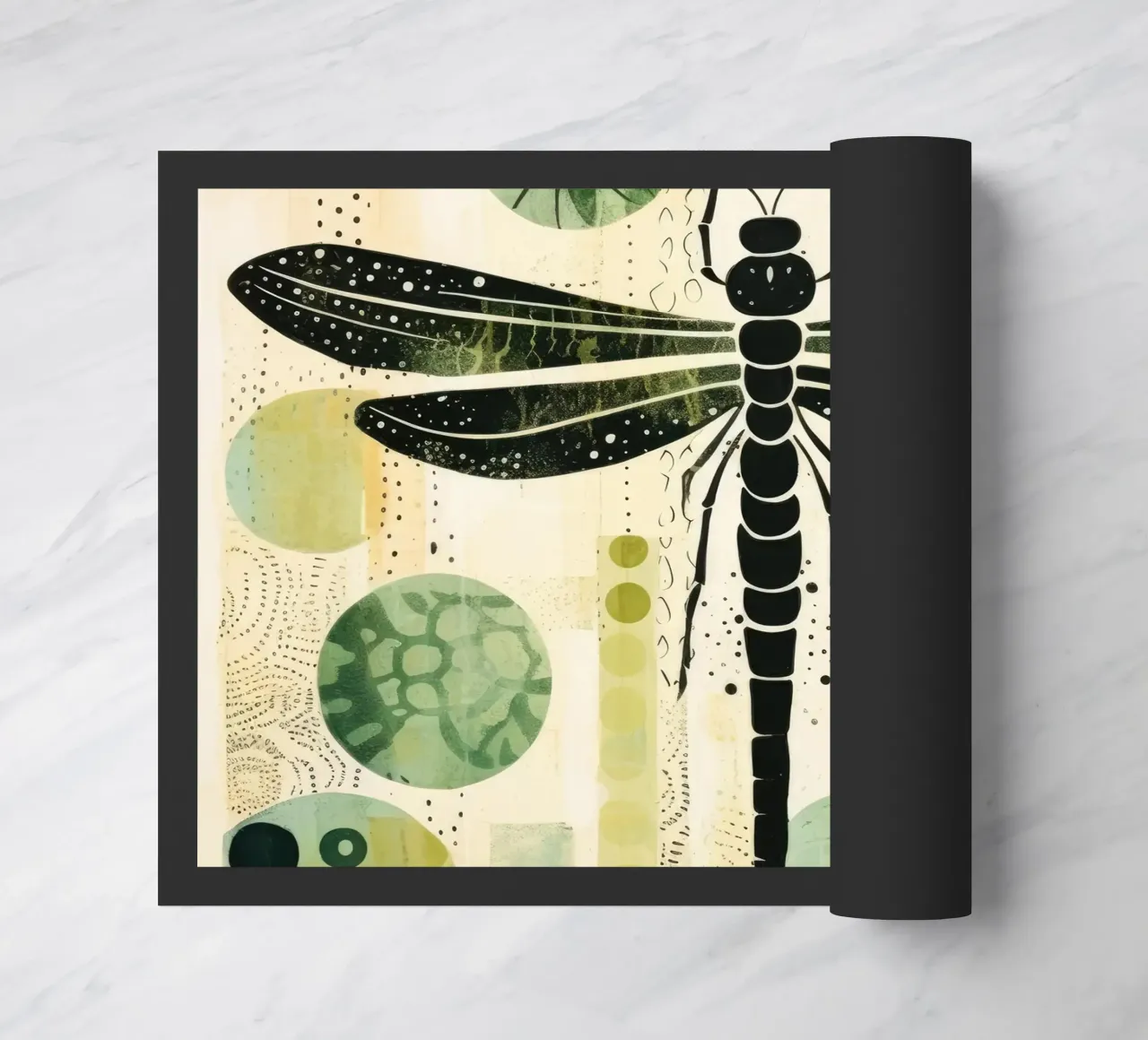 Libellula verde 2 zerbino da Minimal Animal Art