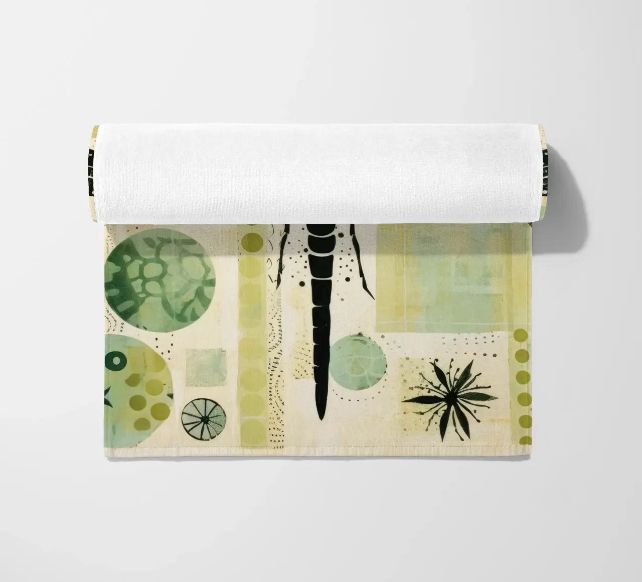 Libellula verde 2 telo mare da Minimal Animal Art