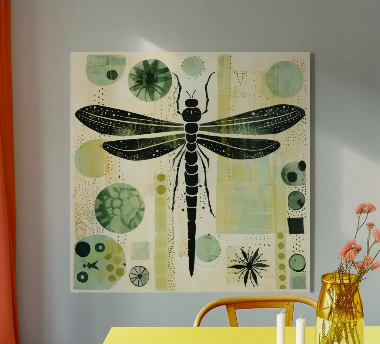 Libellula verde plexiglass da Minimal Animal Art