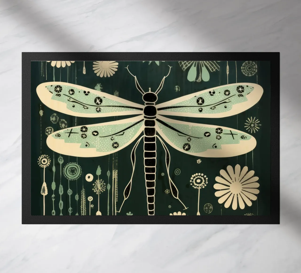 Libellula verde zerbino da Minimal Animal Art