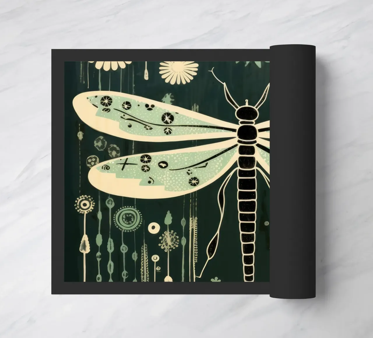 Libellula verde zerbino da Minimal Animal Art