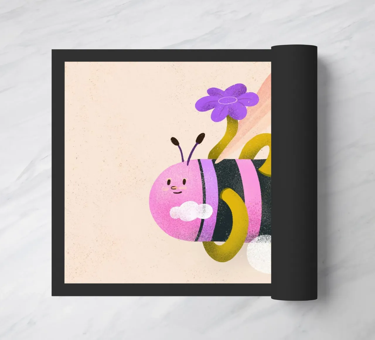 Bold bee doormat by Bold & Beautiful