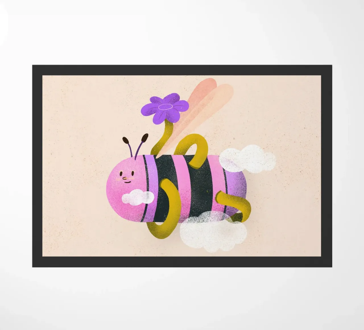 Bold bee doormat by Bold & Beautiful