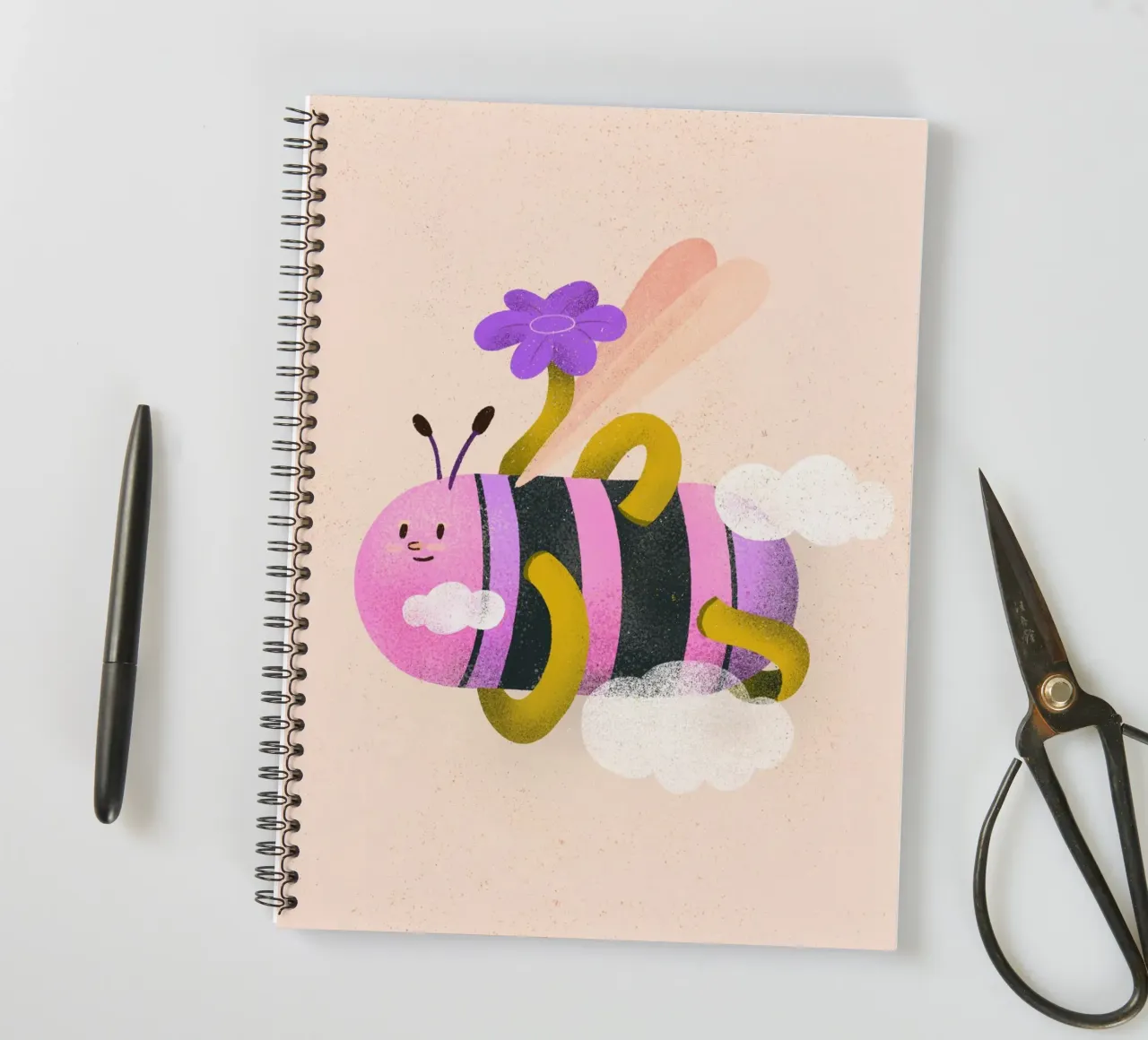 Bold bee spiral notebook by Bold & Beautiful