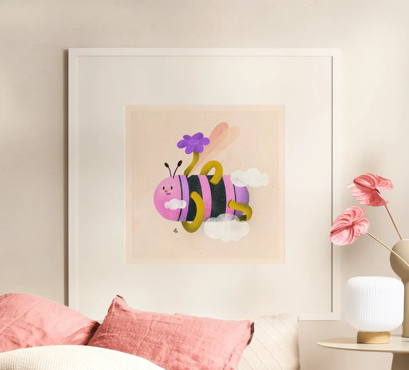 Bold bee poster by Bold & Beautiful