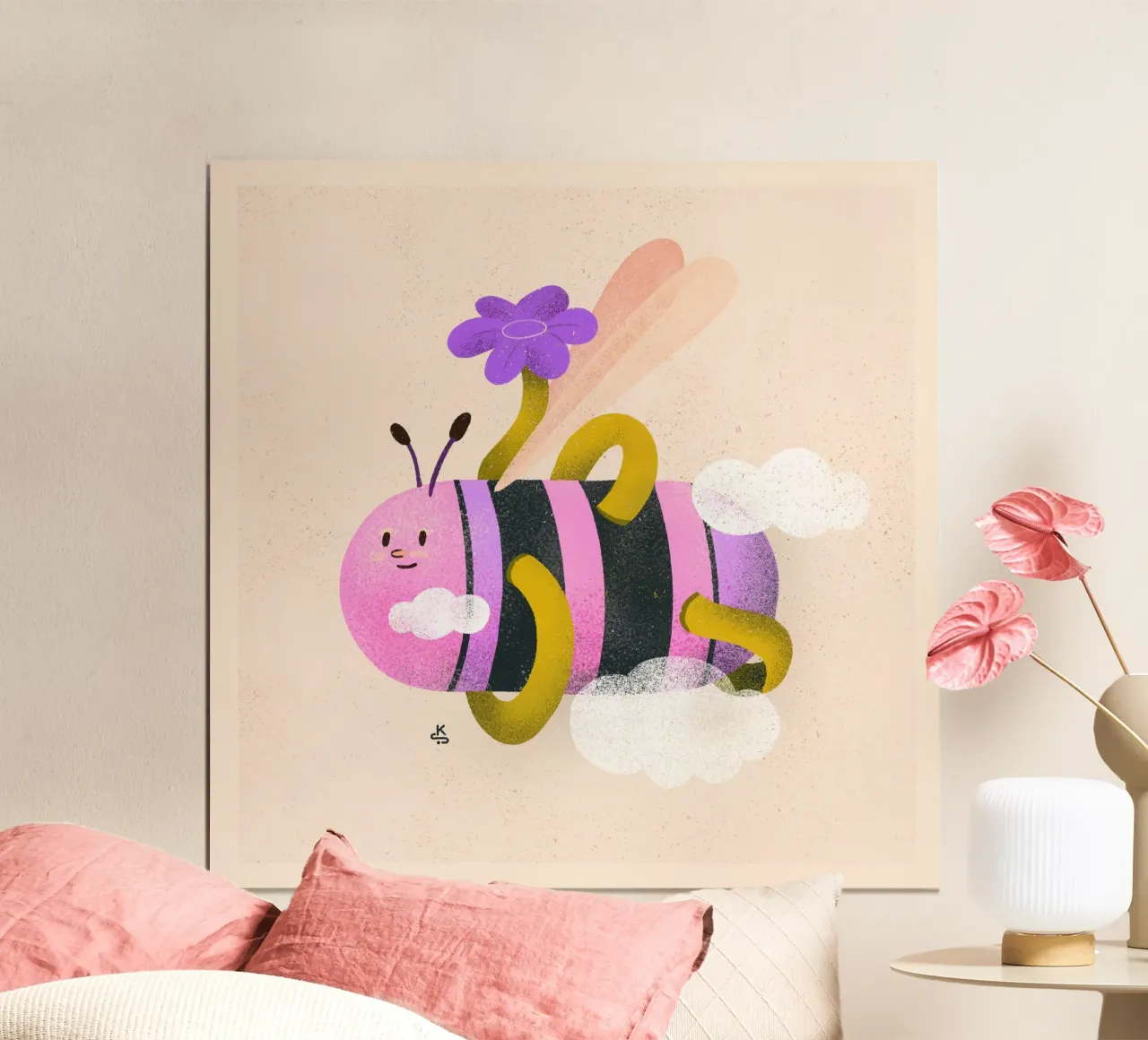 Bold bee poster by Bold & Beautiful