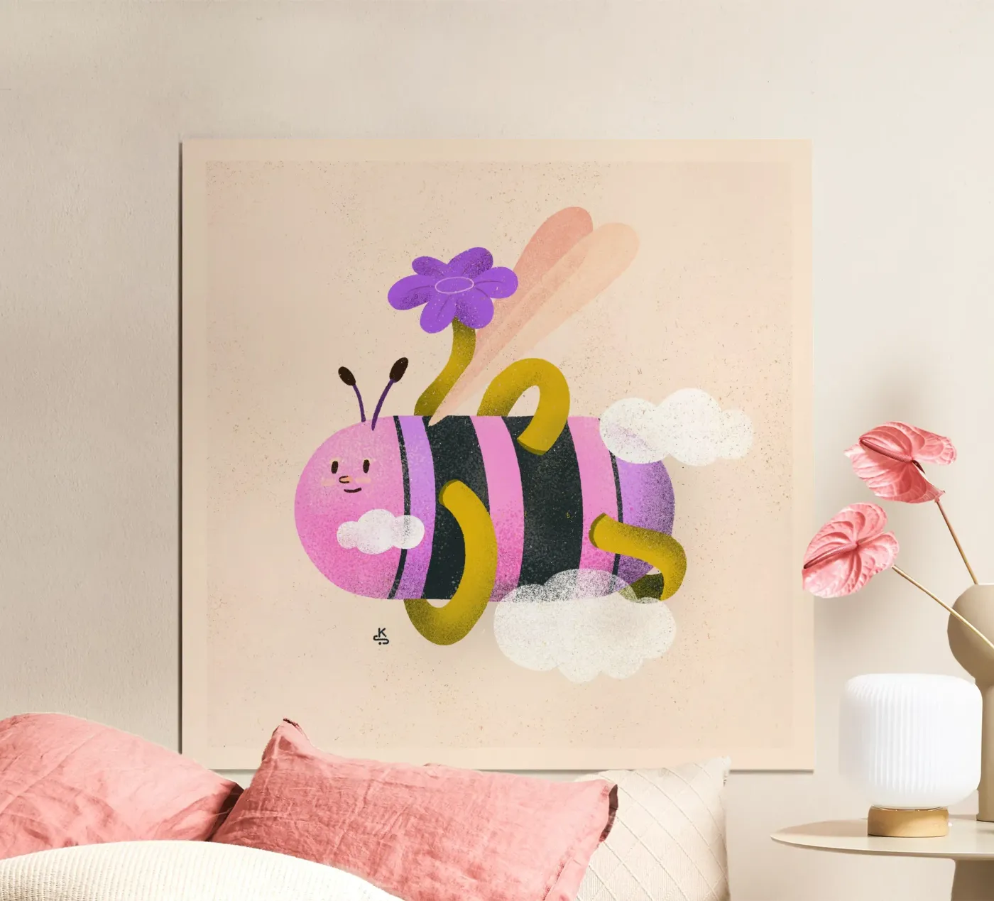 Bold bee poster by Bold & Beautiful
