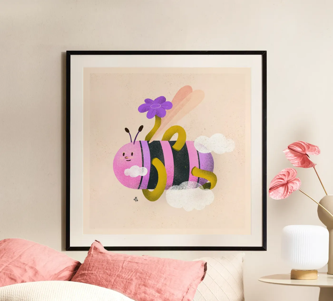 Bold bee poster by Bold & Beautiful
