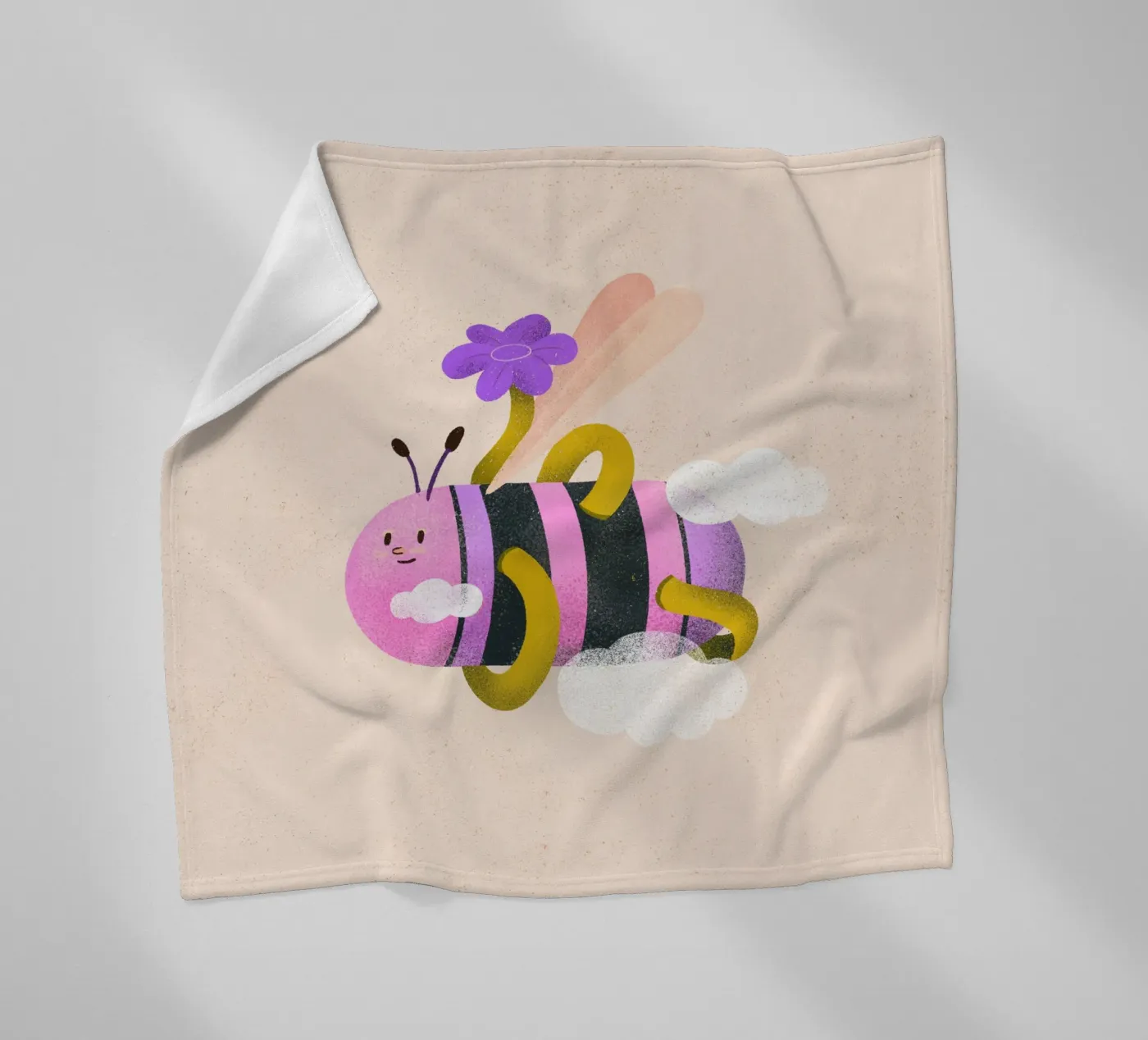 Bold bee fleece blanket by Bold & Beautiful