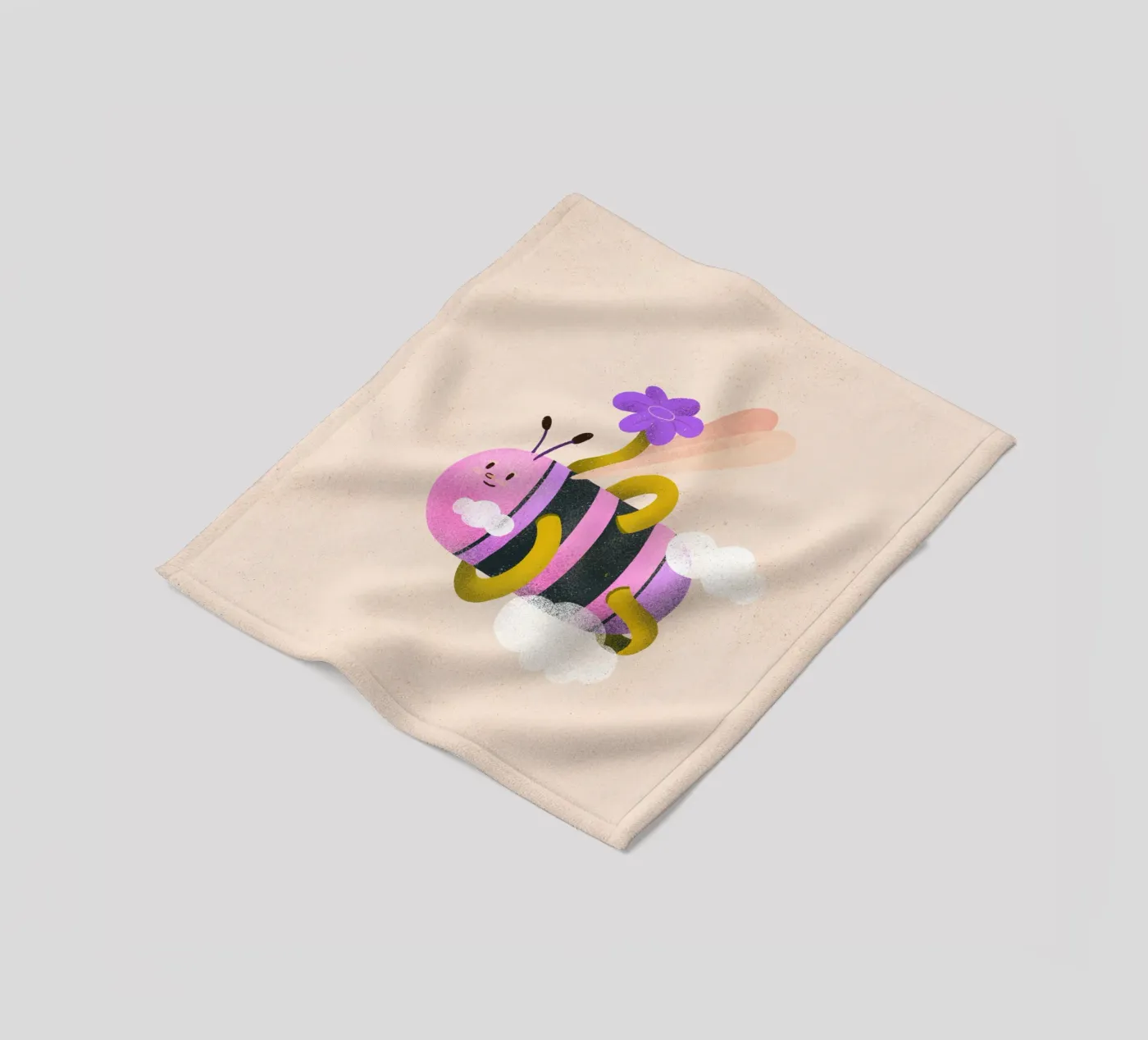 Bold bee fleece blanket by Bold & Beautiful