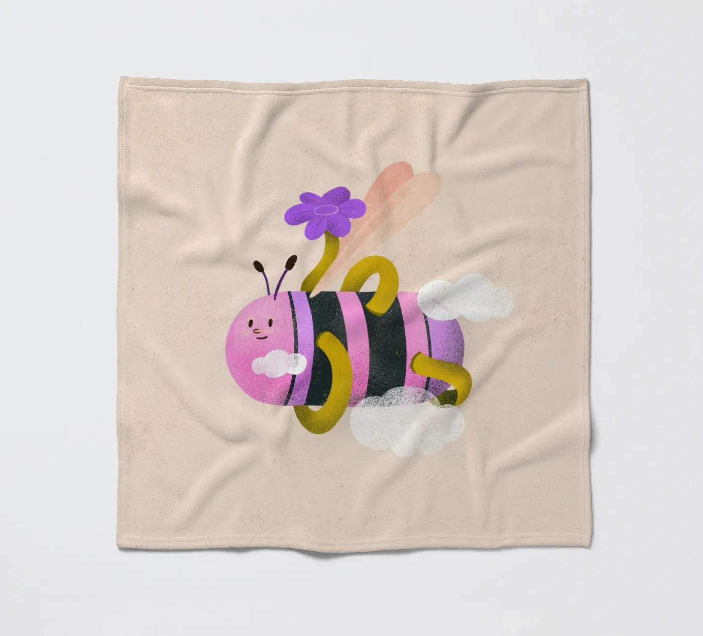 Bold bee fleece blanket by Bold & Beautiful