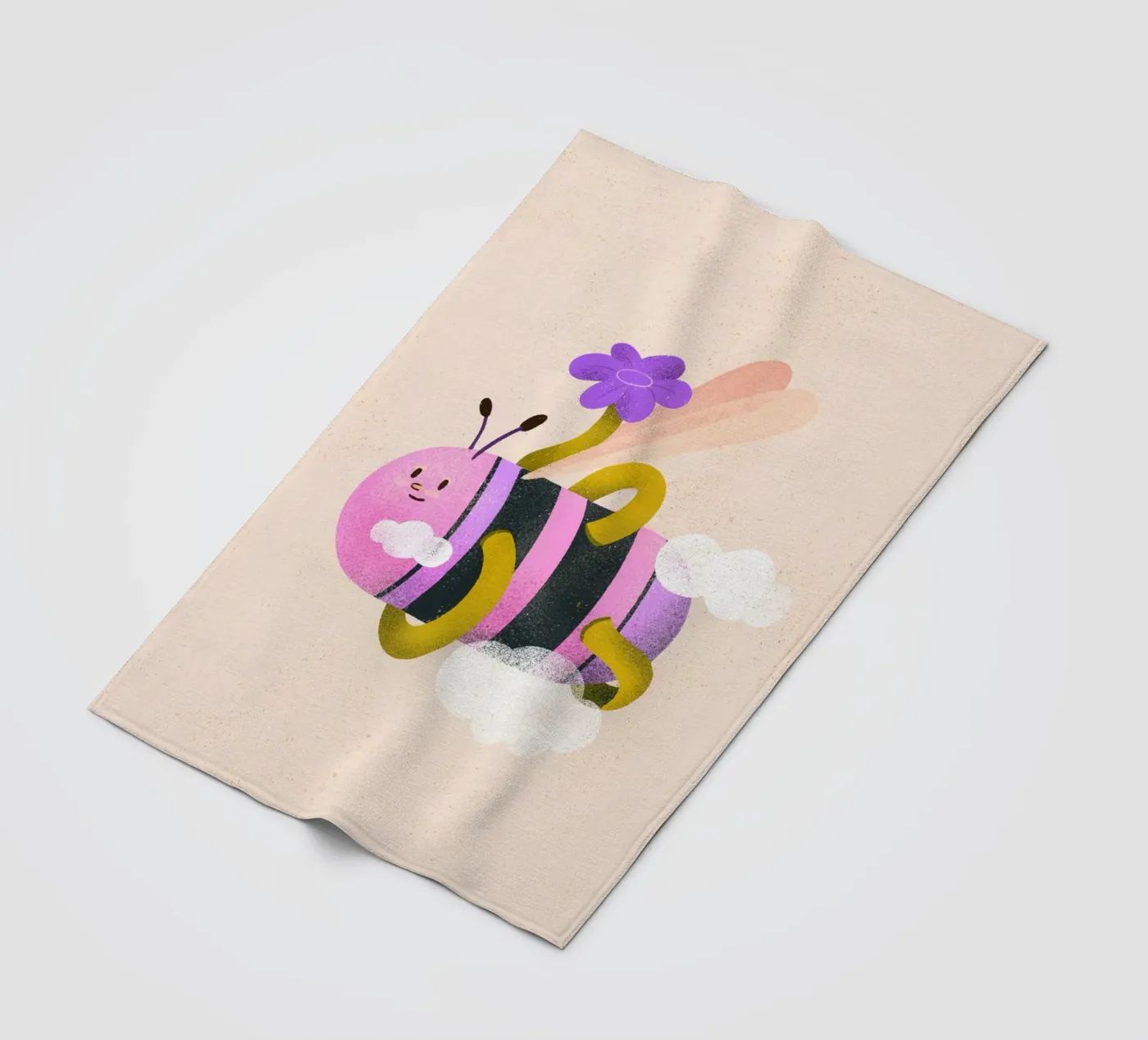Bold bee fleece blanket by Bold & Beautiful