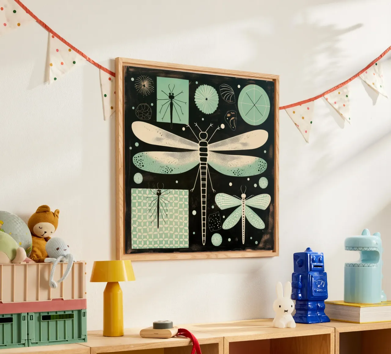 Libellule verdi plexiglass da Minimal Animal Art