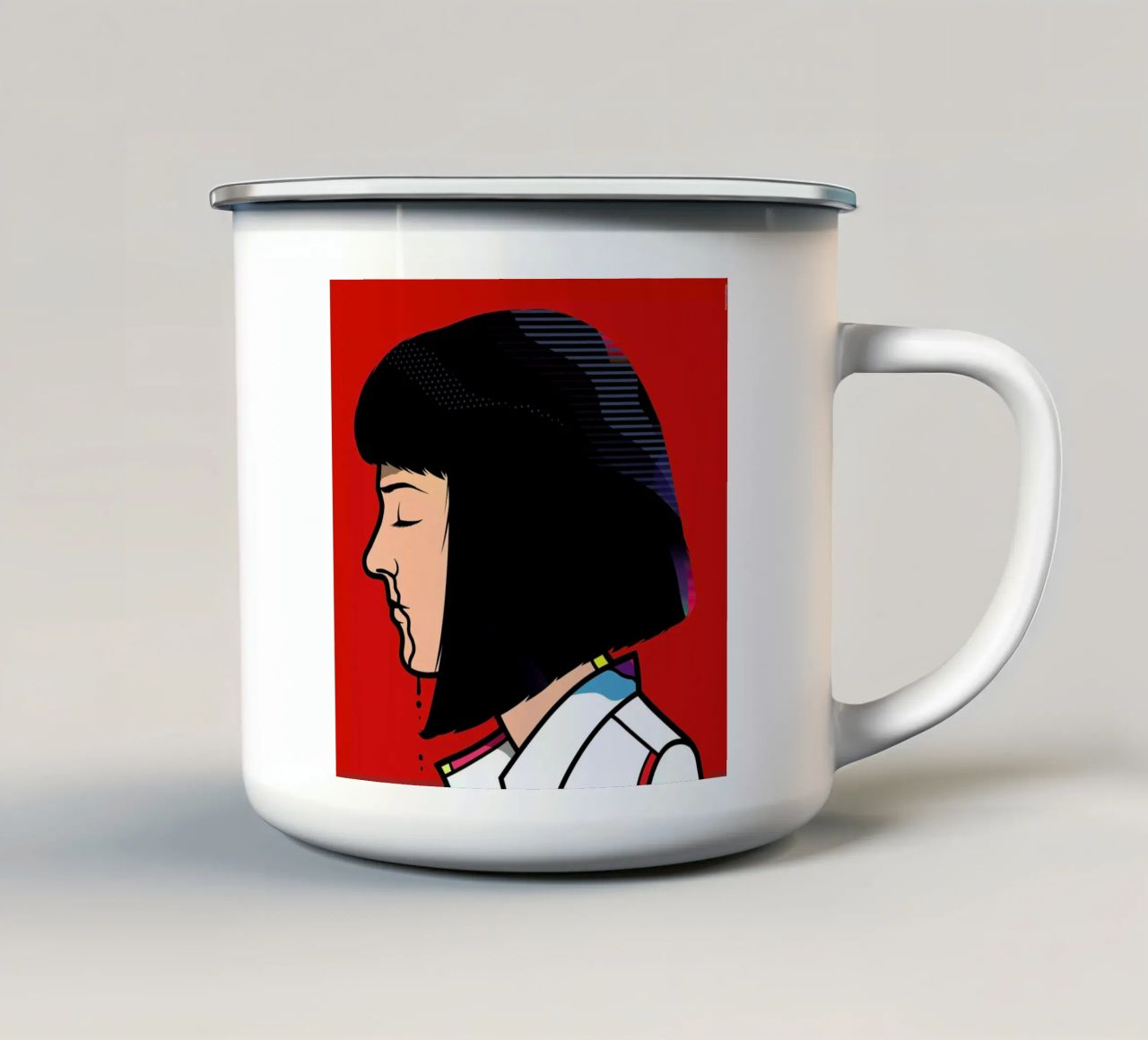 Mia tazza in smalto da Van Orton Design