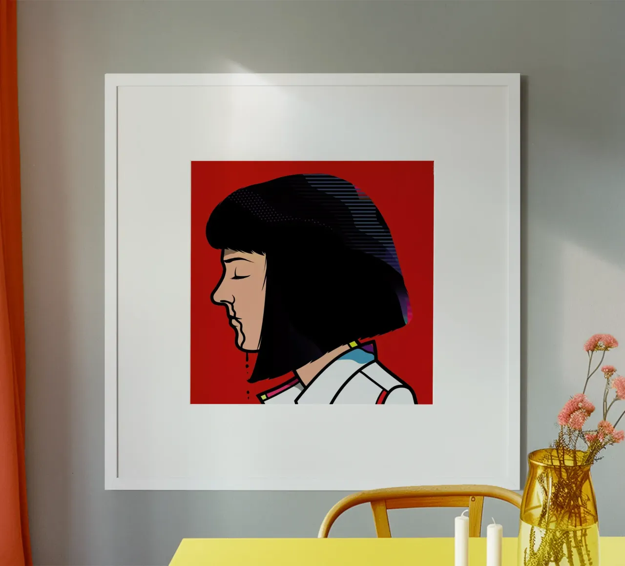 Mia poster con telaio in alluminio da Van Orton Design
