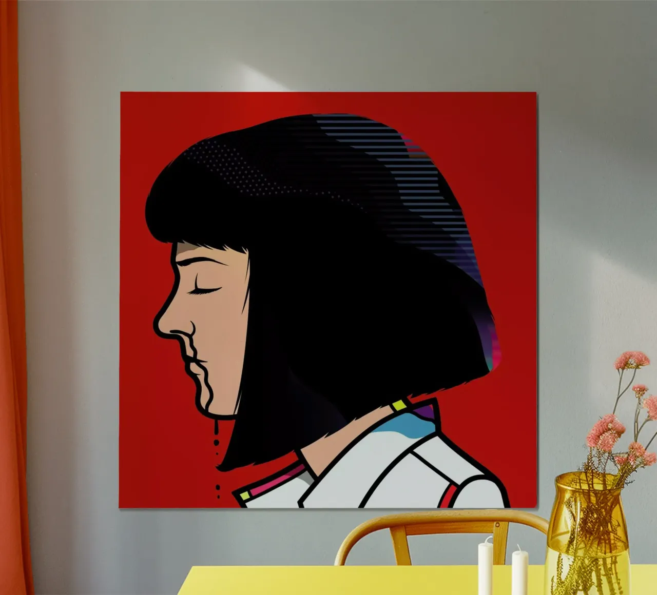 Mia poster con telaio in alluminio da Van Orton Design