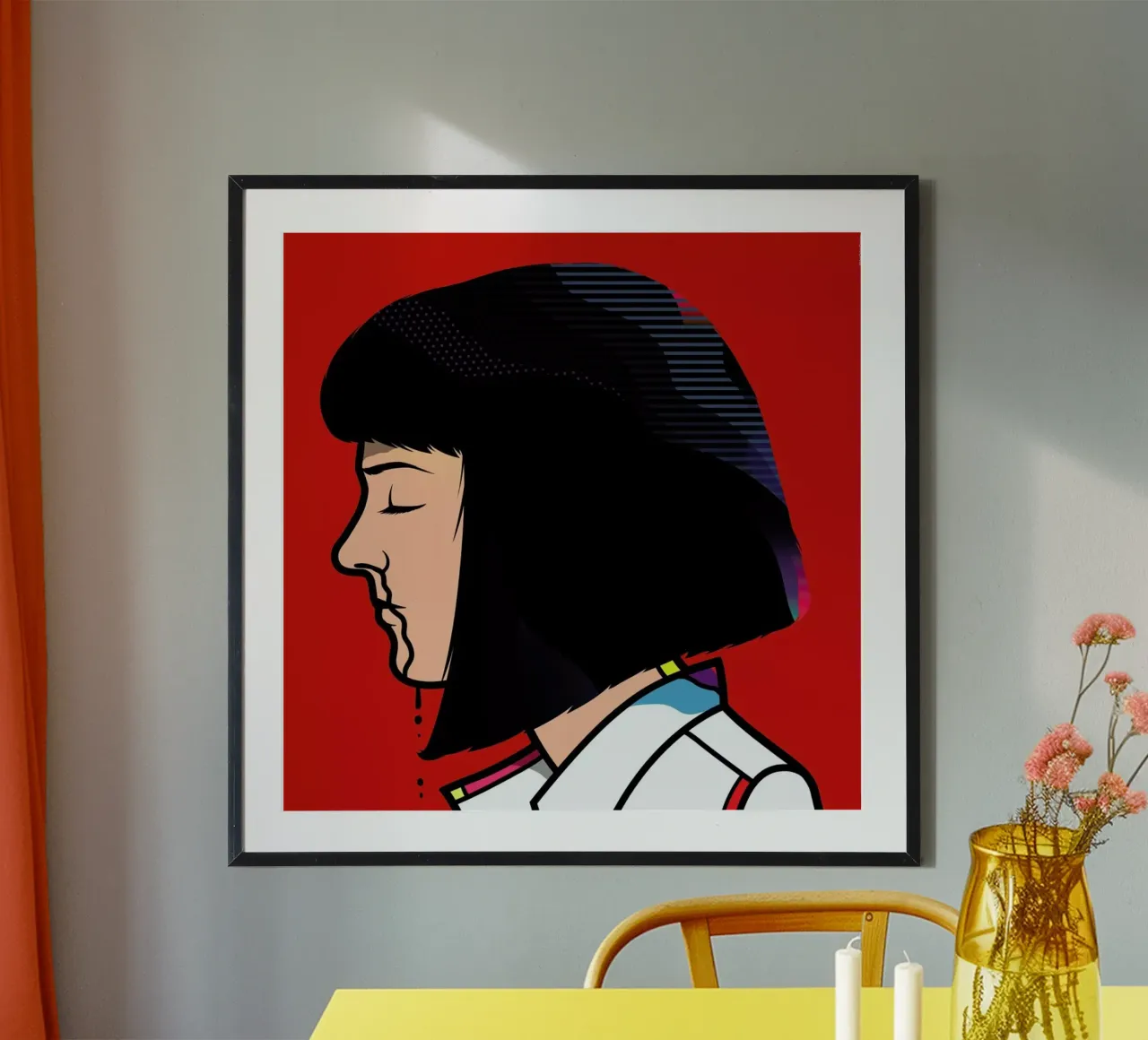 Mia poster con telaio in alluminio da Van Orton Design