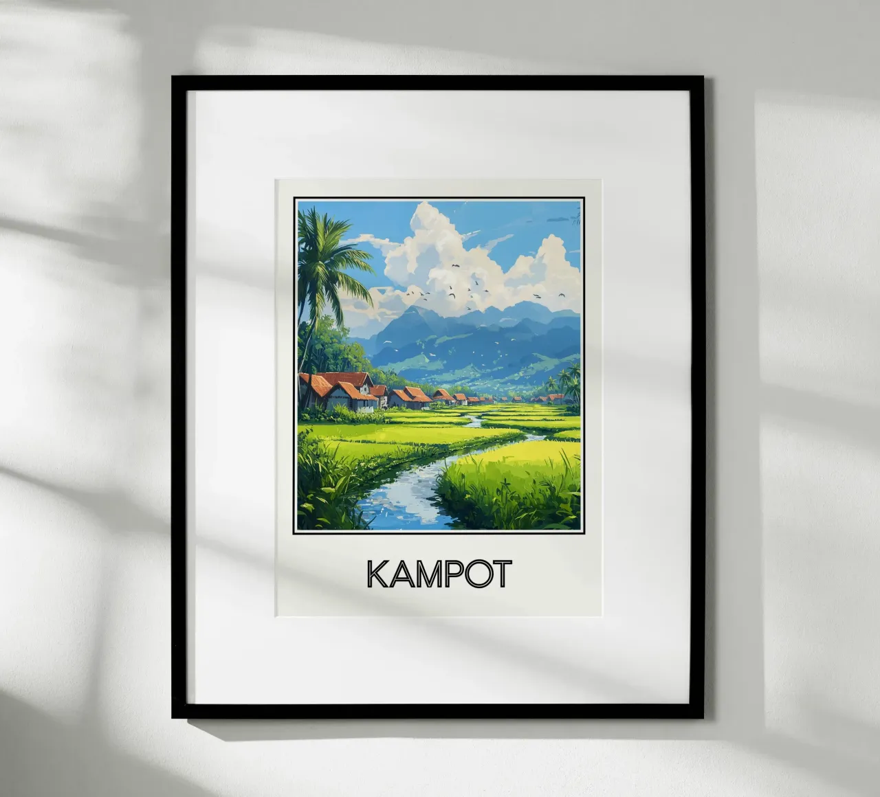 Kampot poster con telaio in plastica da Frame the World