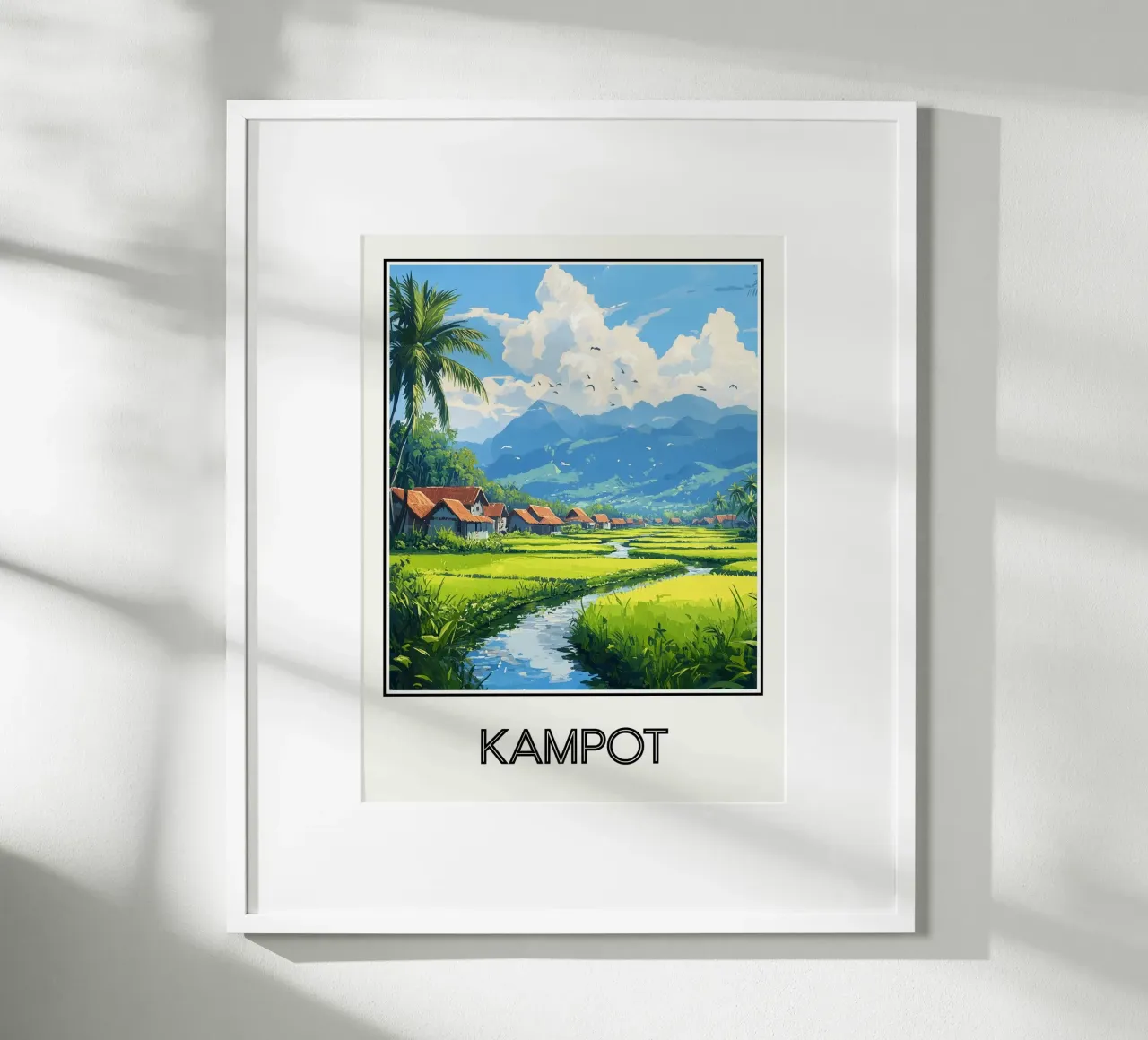 Kampot poster con telaio in plastica da Frame the World