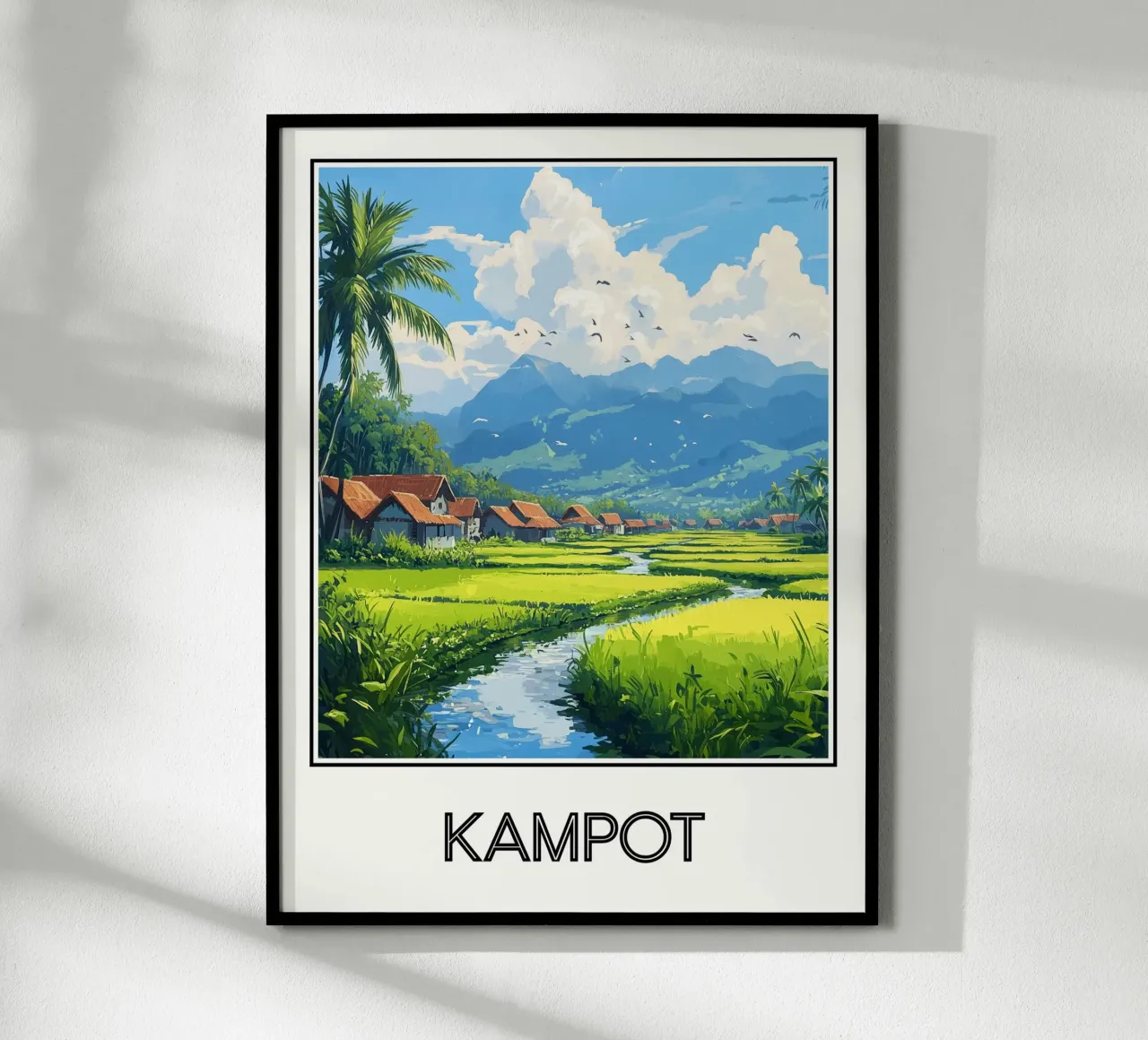 Kampot poster con telaio in plastica da Frame the World