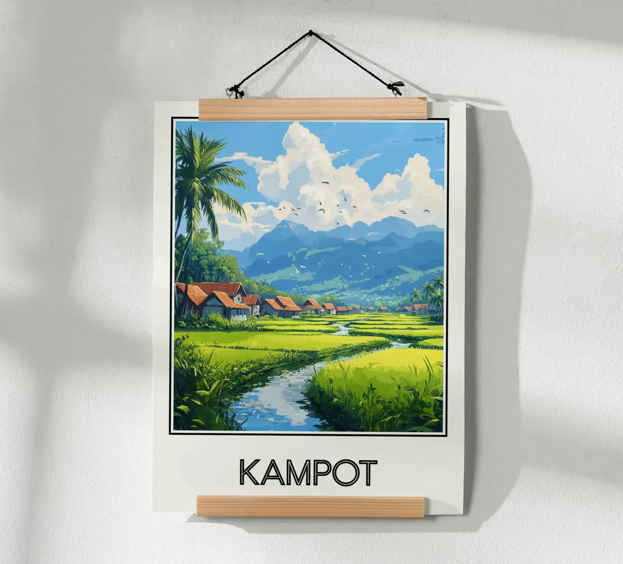 Kampot poster con telaio in plastica da Frame the World
