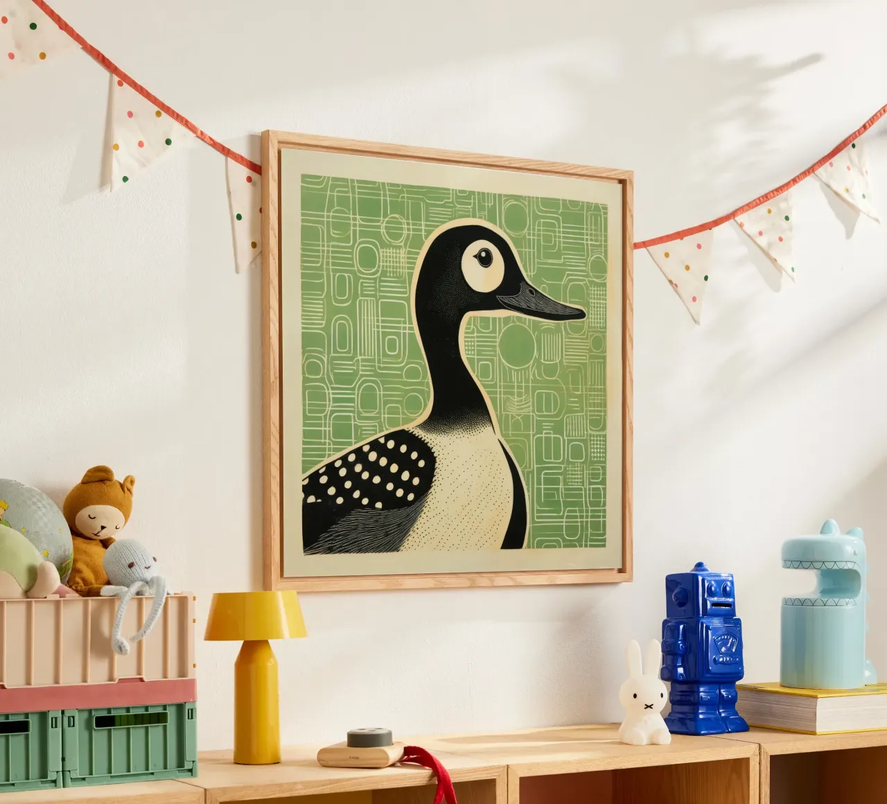 Anatra verde plexiglass da Minimal Animal Art