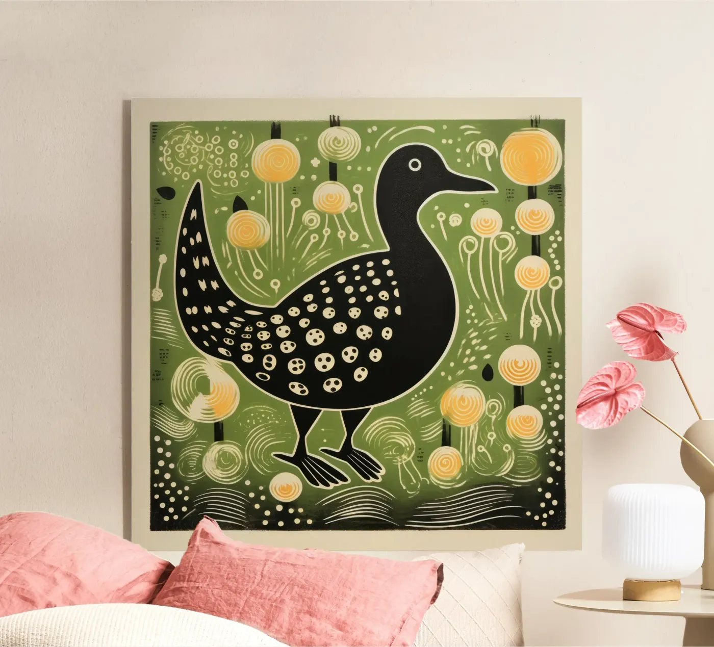 Green Duck plexiglass da Minimal Animal Art