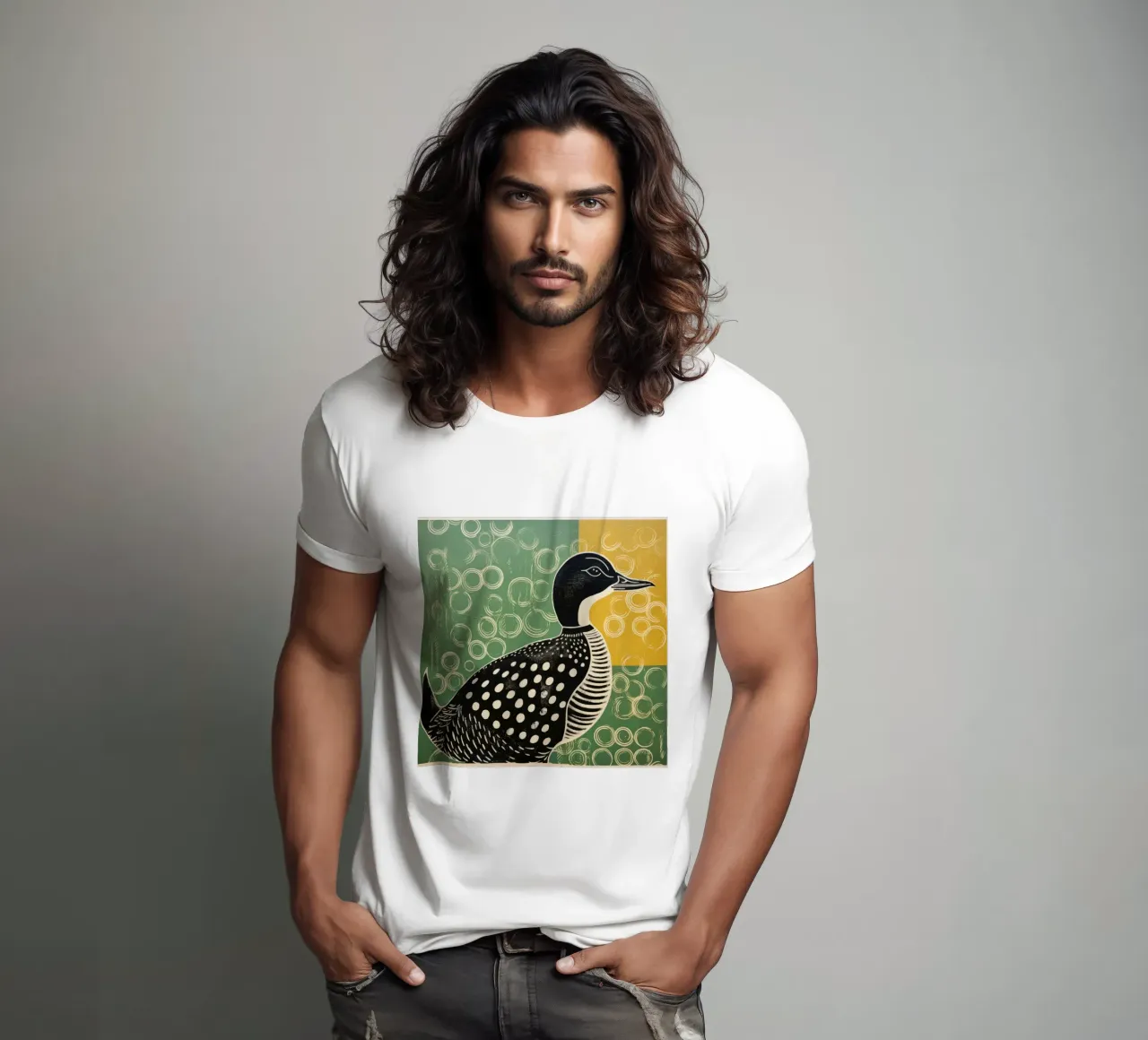 Grüne Ente 3 T-Shirt von Minimal Animal Art