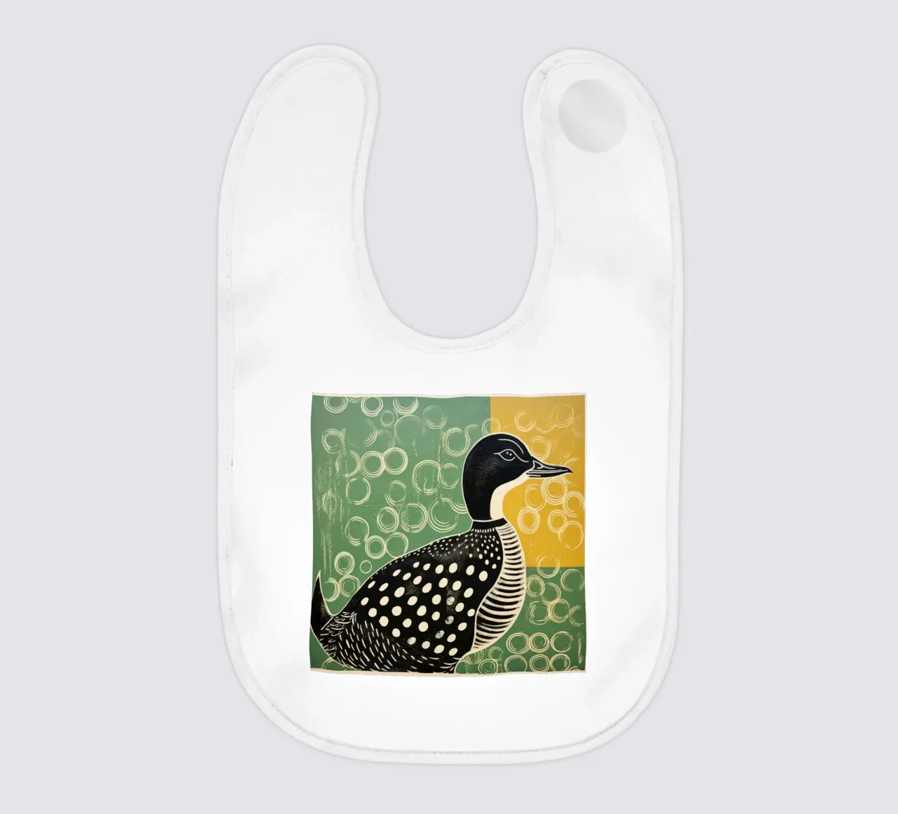 Grüne Ente 3 Babylätzchen von Minimal Animal Art