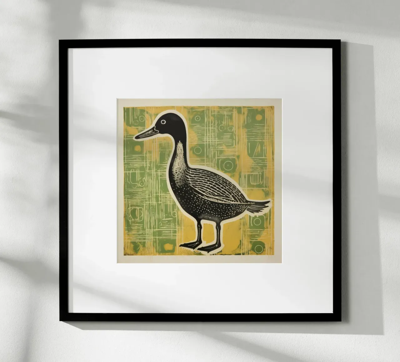 Anatra verde 4 carta hahnemühle da Minimal Animal Art