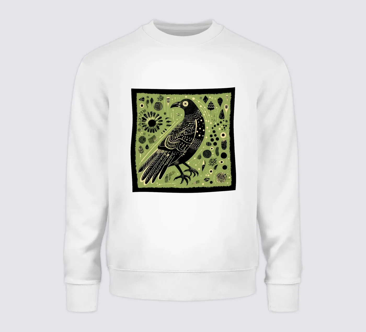 Aigle vert sweat de Minimal Animal Art