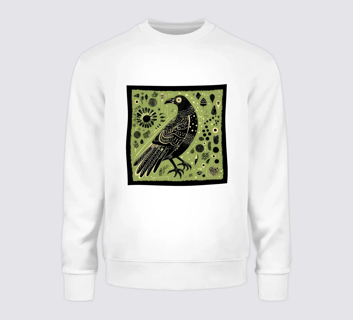 Aigle vert sweat de Minimal Animal Art