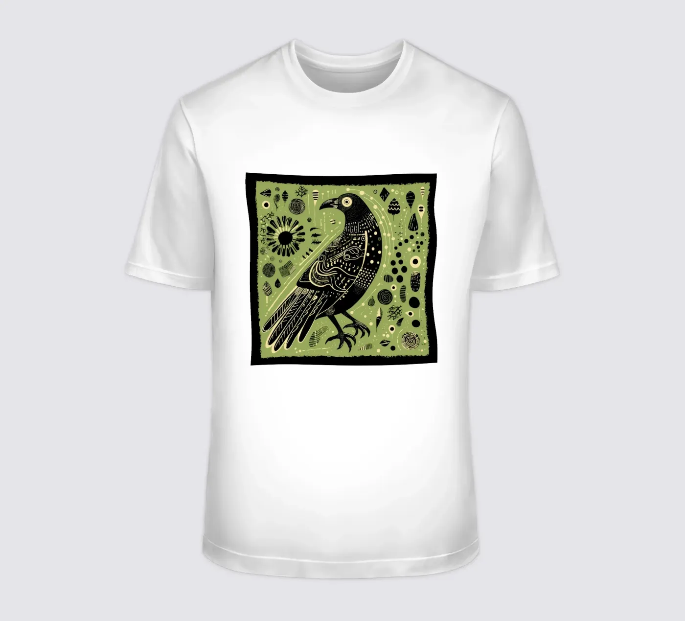 Green Eagle t-shirt by Minimal Animal Art