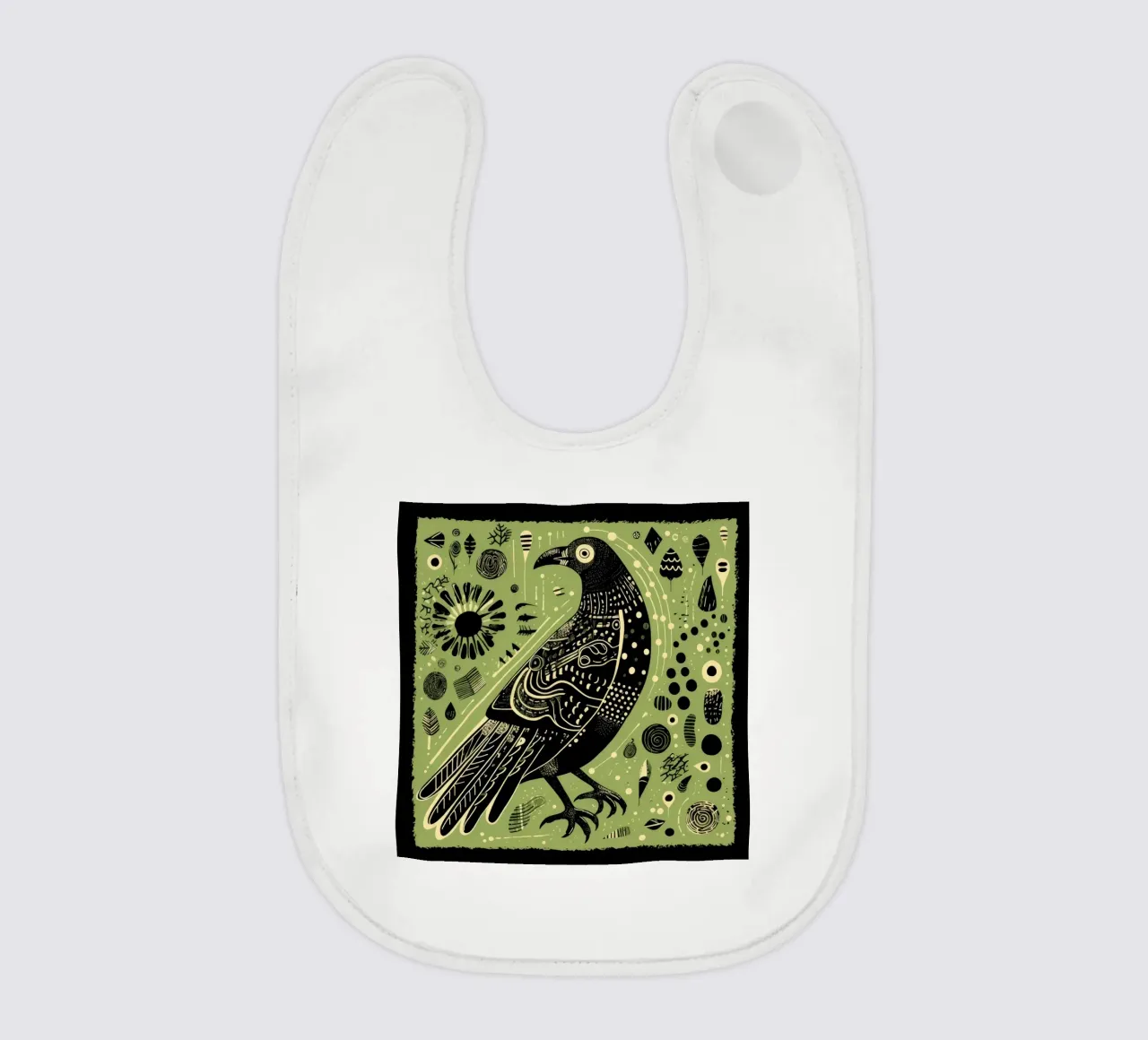 Green Eagle Babylätzchen von Minimal Animal Art