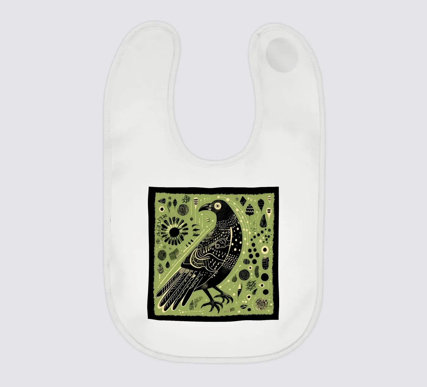 Green Eagle Babylätzchen von Minimal Animal Art