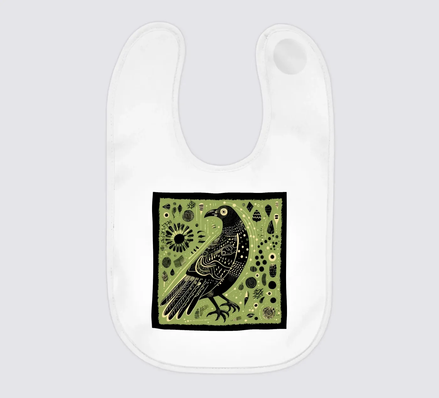 Green Eagle Babylätzchen von Minimal Animal Art