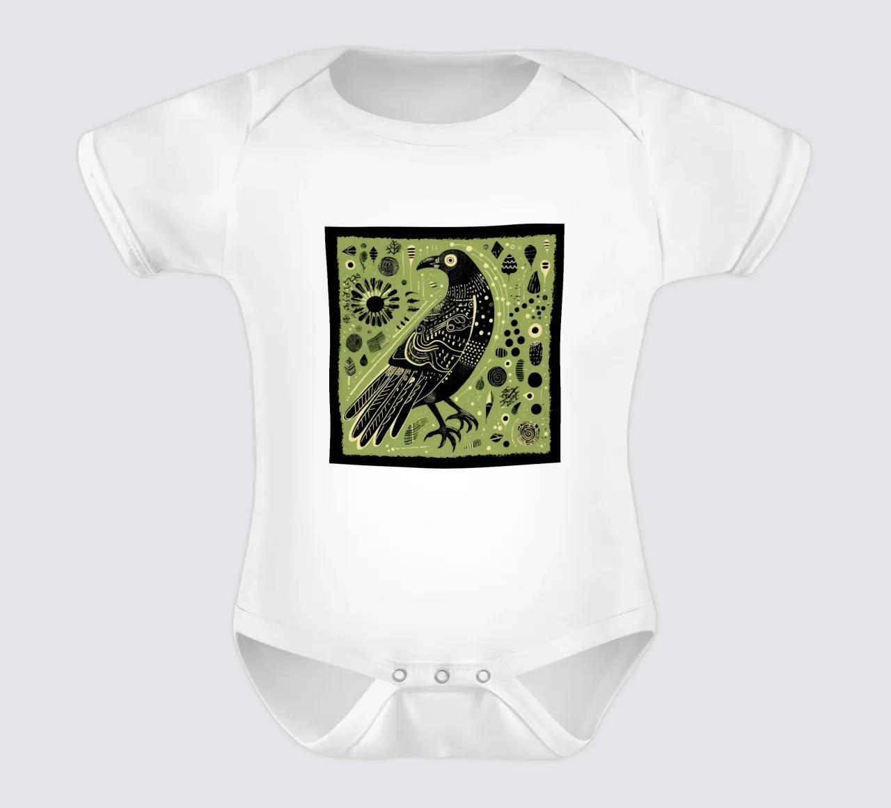 Aigle vert 1 body bébé de Minimal Animal Art