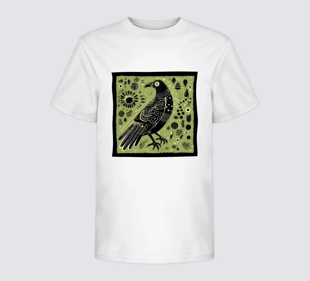Aquila verde t-shirt bambini da Minimal Animal Art