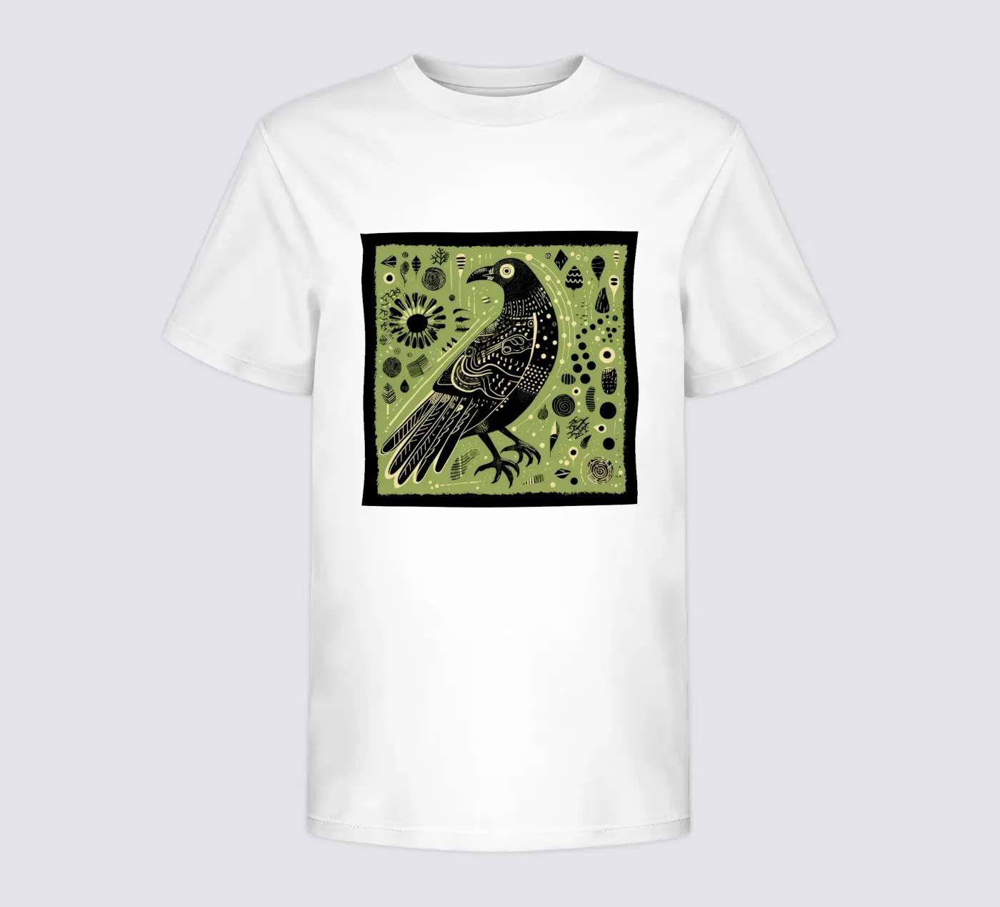 Aquila verde t-shirt bambini da Minimal Animal Art