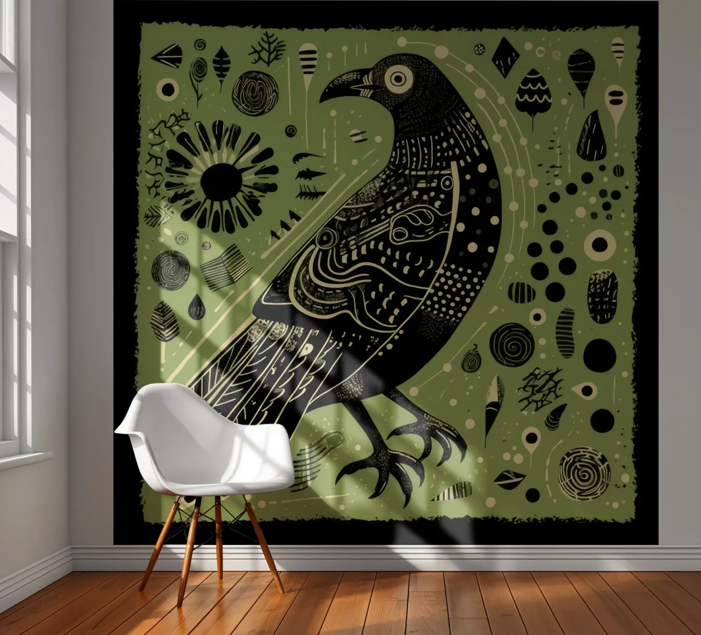 Green Eagle photo wallpaper by Minimal Animal Art