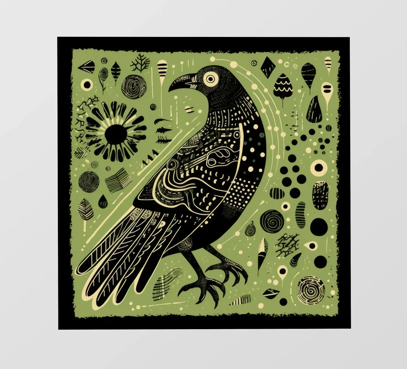 Green Eagle bâche pvc de Minimal Animal Art