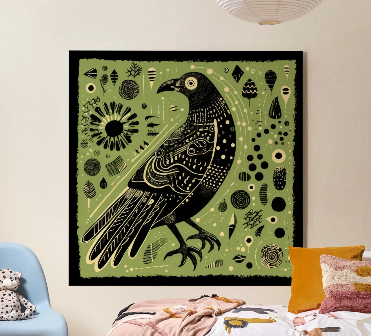 Aigle vert plexiglas de Minimal Animal Art