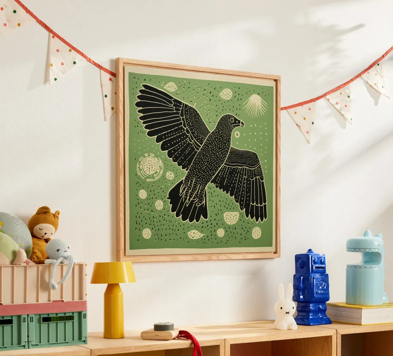 Green Eagle plexiglass da Minimal Animal Art