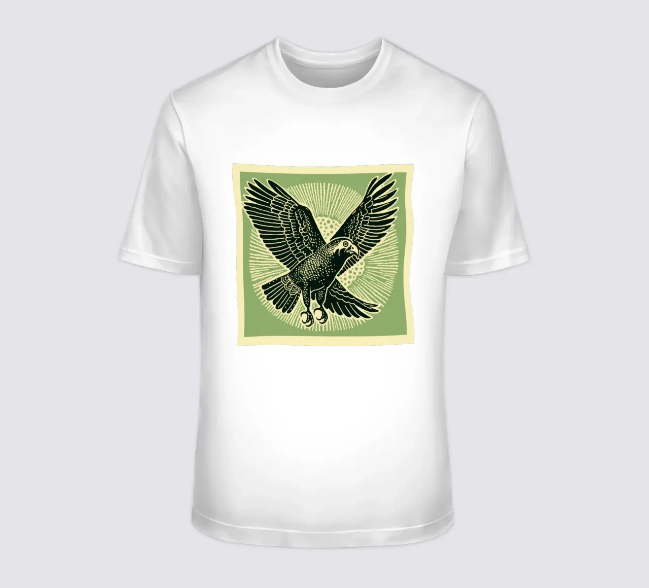 Aquila verde 3 t-shirt da Minimal Animal Art