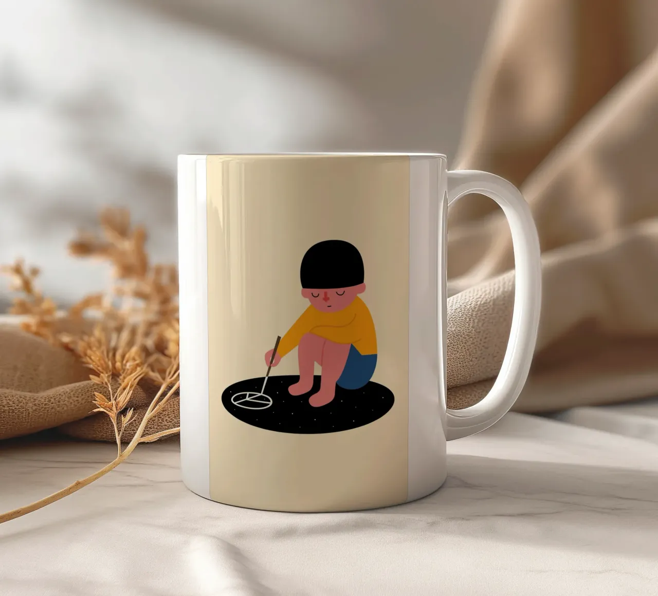 Pace per favore tazza in ceramica da Andy Westface