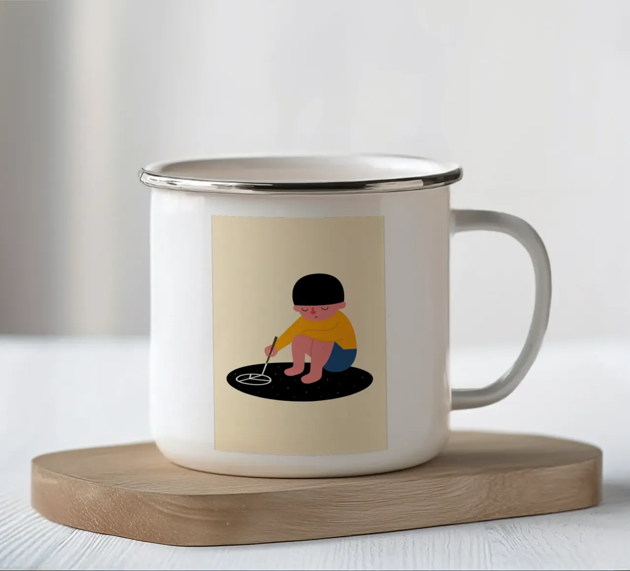 Pace per favore tazza in smalto da Andy Westface