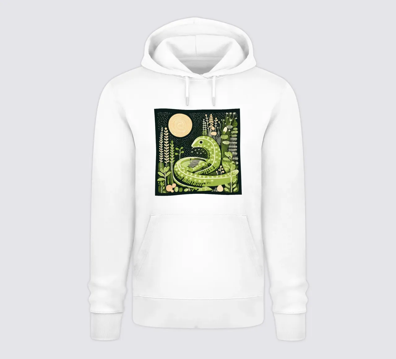 Lombriz Verde 2 sudadera con capucha de Minimal Animal Art