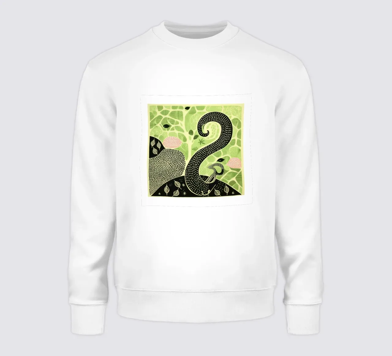 Lombriz verde 3 sudadera de Minimal Animal Art