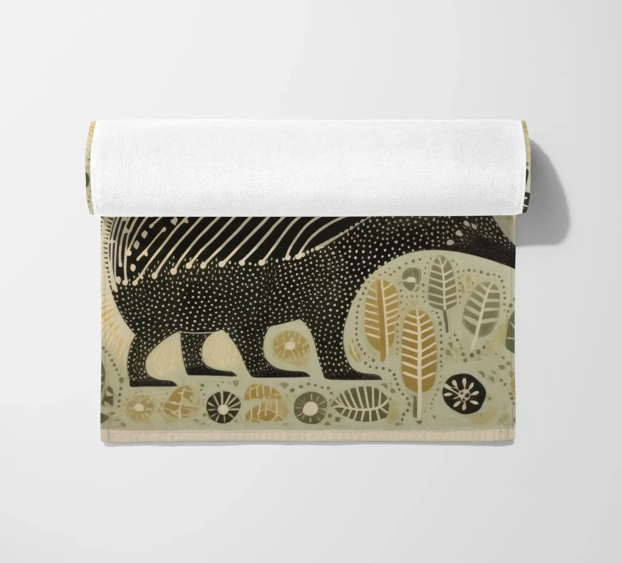 Echidna verde 1 telo mare da Minimal Animal Art